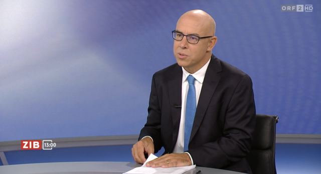 WIFO-Chef Gabriel Felbermayr äußerte sich am Sonntag in der ORF-"Pressestunde" zurückhaltend zur wirtschaftlichen Entwicklung. Der Krieg zwischen den USA und dem Iran sowie die gestiegenen Energiepreise belasten aus seiner Sicht Österreichs Konjunktur. | Foto: ORF/Screenshot