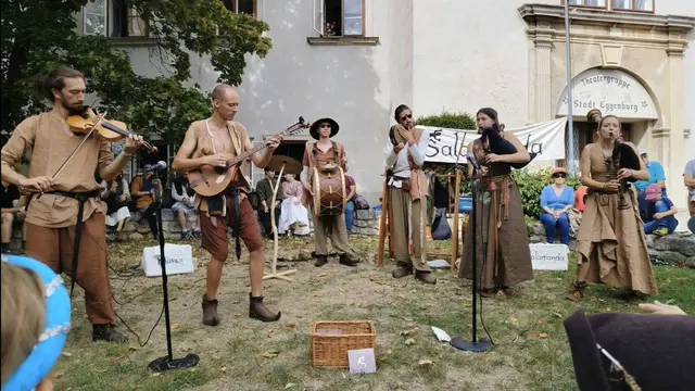 Auch Musica Salamanda spielte beim Mittelalterfest in Eggenburg auf. | Foto: Elmar Raabl