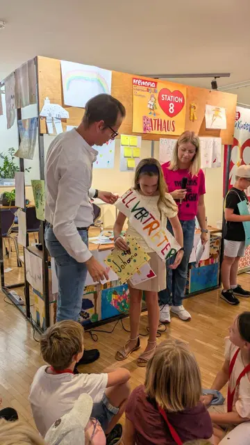 Höhepunkt der Woche ist immer die Wahl zur Bürgermeisterin bzw. Bürgermeister und deren Stellvertreter. | Foto: Kinderfreunde Steiermark