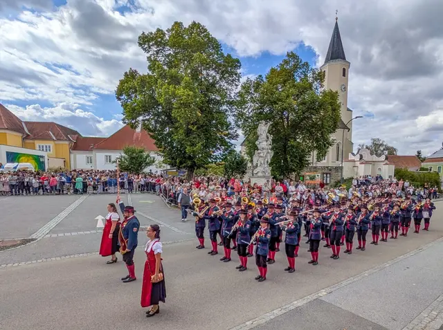 Langau wurde zum Treffpunkt der Blasmusik im Bezirk Horn-Waidhofen. | Foto: Gemeinde Langau