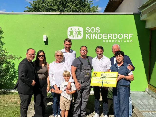 5.000 Euro kamen für das SOS-Kinderdorf Burgenland durch die Charity-Aktion der "Vier Nachbarn" zusammen. | Foto: Wurglits