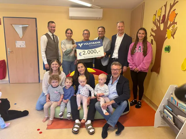 Auch die Kleinsten freuen sich über die kühle Luft in der Kindertagesgruppe Sonnenschein in Gars am Kamp. | Foto: Markus Kahrer