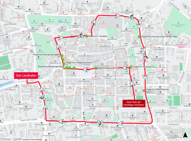 Fahrraddemo. | Foto: Stadtwerke Klagenfurt AG