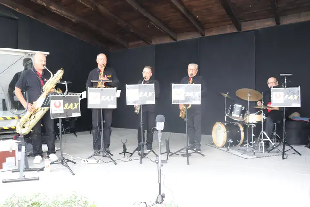 Union Sax+ unter der Leitung von Martin Zehetner sorgte für die musikalische Umrahmung der Veranstaltung. | Foto: Sportunion Burgenland