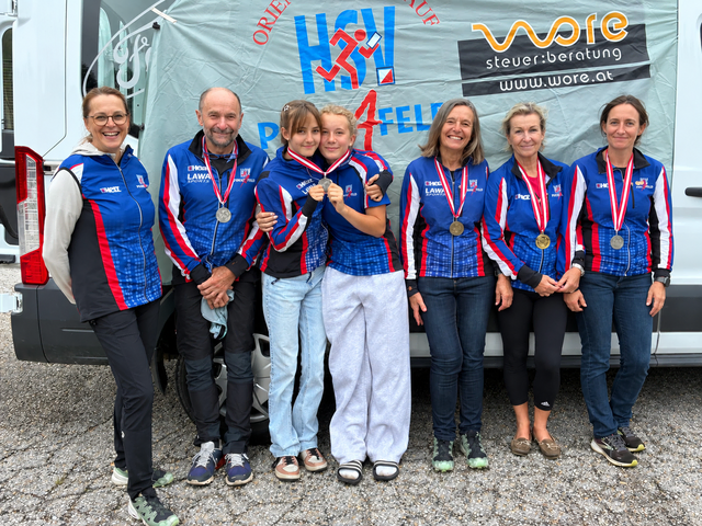 Die Sektion Orientierungslauf des HSV Pinkafeld durfte sich über eine erfolgreiche Teilnahme bei den österreichischen Orientierungslaufmeisterschaften am Sternstein in Oberösterreich freuen.  | Foto: HSV Pinkafeld