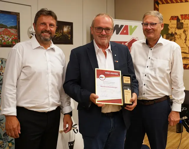 Horst Rosenbusch, Manfred Damberger und Hubert Mayrhofer | Foto: WAV