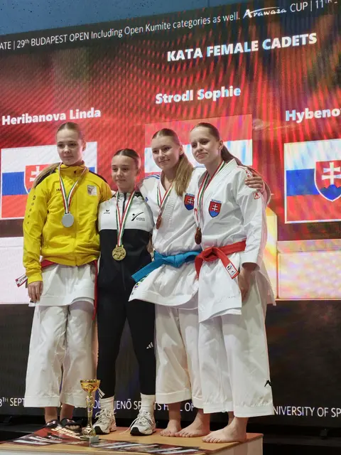 Für die WM haben sich in Budapest Tamara Lehner, Sophie Strodl, Emil Zadina und Elena Treun qualifiziert. | Foto: Frieways Karate Club