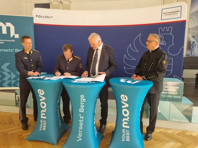 Die Unterzeichnung der Sicherheitspartnerschaft zwischen Polizei und Montanuniversität fand in feierlichem Rahmen in der Aula der Montanuniversität statt. | Foto: Astrid Höbenreich-Mitteregger