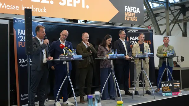 Auf der FAFGA 2026, die von 20. bis 22. September in der Congress Messe Innsbruck stattfindet, stehen vor allem Künstliche Intelligenz und Innovation im Mittelpunkt. | Foto: Congress Messe Innsbruck
