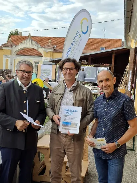 Ewald Bussek, Gregor Danzinger und Bruno Friedrich setzen sich für erneuerbare Energie und Nachhaltigkeit ein. | Foto: Josef Messirek