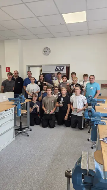 Die Schüler der Fachgruppe Metall beim MTK-Workshop | Foto: PTS Waidhofen/Thaya