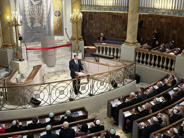 IKG-Präsident Oskar Deutsch beim Festakt zur Wiedereröffnung der ältesten Synagoge Wiens. | Foto: Barbara Schuster/MeinBezirk