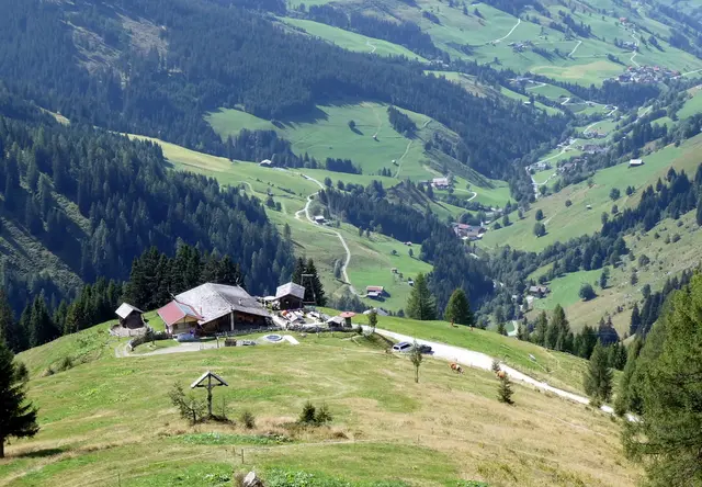 Auf dem Rückweg Einkehr in der Weißalm