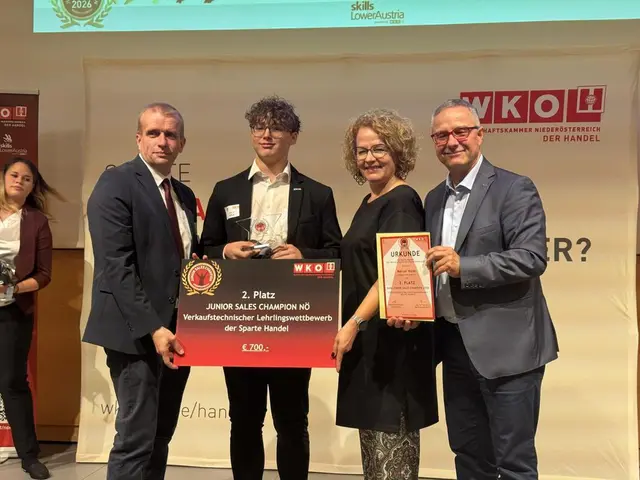 Marcel Kolm aus Messern holt Silber beim Junior Sales Champion 2026. | Foto: Privat