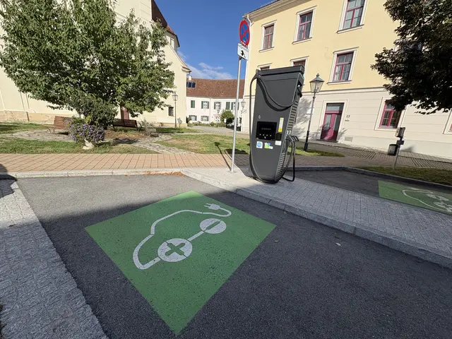 Die E-Ladestation am Kirchenplatz wurde mit Bankomat-Funkion ausgestattet. | Foto: Waltraud Wachmann