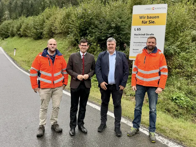 Gerald Eberl, Martin Gruber, Wilfried Mödritscher, Paul Bernsteiner (v.l.)

  | Foto: Büro LH-Stv. Gruber