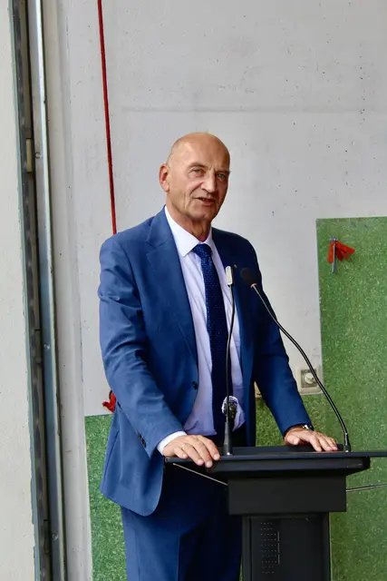 Soziallandesrat Christian Dörfel (ÖVP) war in Vertretung des Landeshauptmanns vor Ort. | Foto: Weymayer