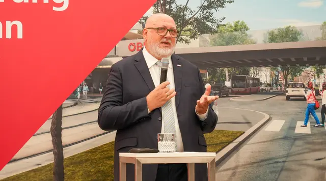 ÖBB-Chef Andreas Matthä betont die Bedeutung des Projekts für die Wiener Mobilität. | Foto: Andreas Pölzl/MeinBezirk