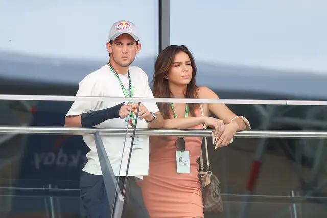 Dominic Thiem war 2021 mit Lili Paul-Roncalli bei der Formel 1.