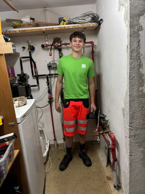Matthias Wundrak absolviert die Installateur-Lehre bei der Energie Steiermark. | Foto: Wundrak