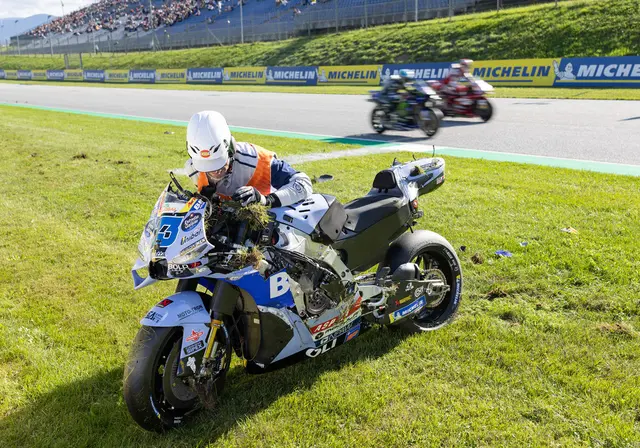 Das geschrottete Bike von Alex Marquez.