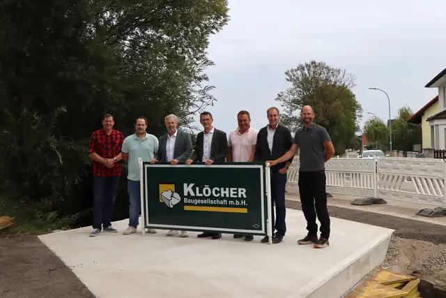 Die neue Brücke über den Mühlbach am Schwarzauferweg ist so gut wie fertig. | Foto: Stadtgemeinde Neunkirchen