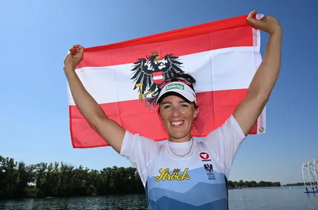 Nach der Silbermedaille im "Coastal Rowing" sicherte sich Magdalena Lobnig bei der Küstenruder-EM nun Gold im Massenstartrennen. (Archivfoto) | Foto: ÖRV/Seyb