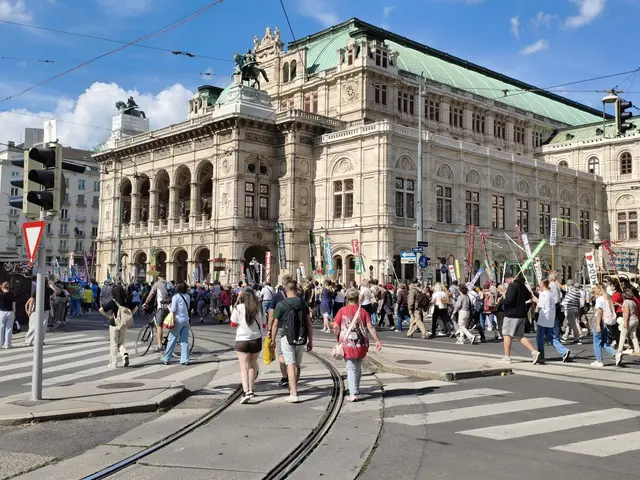 Der "Marsch für Jesus" vor der Oper. | Foto: Mathias Kautzky/MeinBezirk