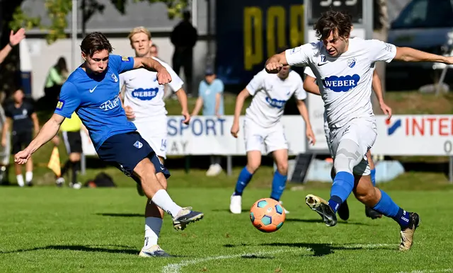 Volle Kanone von der Strafraumgrenze: Tobias Peintner nahm Maß und sorgte in der 5. Minute mit diesem Weitschuss für die Führung der Kemater. | Foto: Hassl
