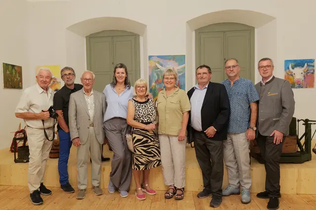 Heinz Schuh, Jürgen Engelmayr, Erwin Röck, Doris
Hauser, Eva Riebler, Brigitte Knell, Manfred Marihart, Kurt Schneider, Leo Ramharter | Foto: Pregler