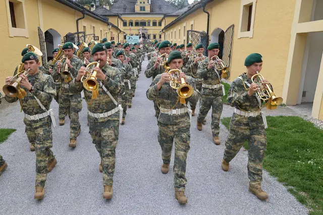 Die Militärmusik Salzburg. | Foto: Bundesheer/Wolfgang Riedlsperger