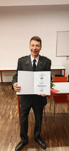 Seit 11. September ist Christian Puschl der neue Bezirksrettungskommandant in Völkermarkt. | Foto: Rotes Kreuz Völkermarkt