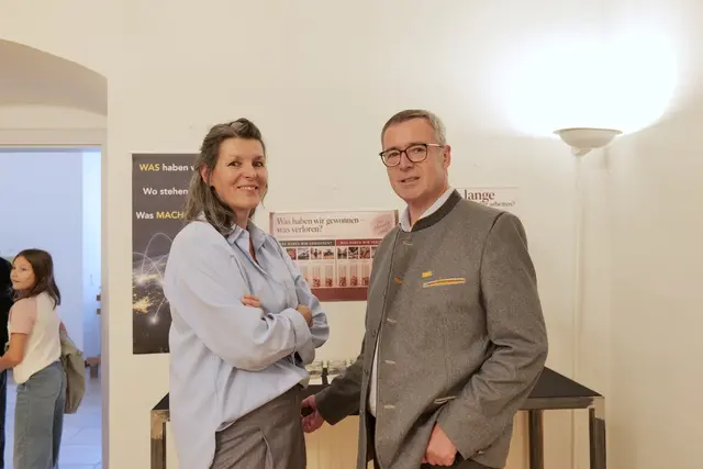 Doris Hauser und Leo Ramharter. | Foto: Pregler