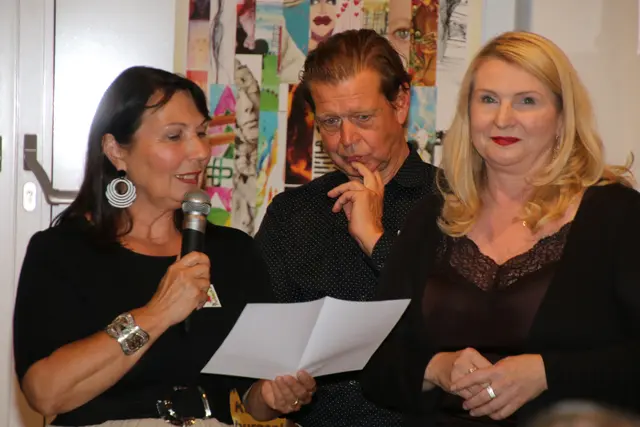 Edith, Michael und Alexandra Baldwin 