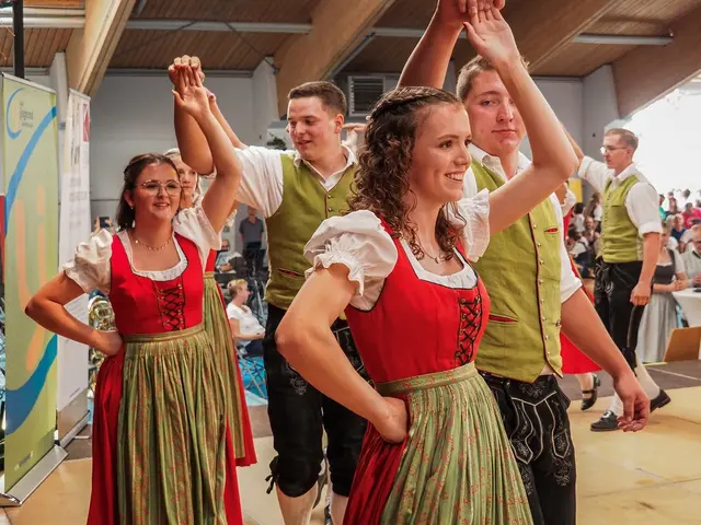 Die Volkstanzgruppe aus Alberndorf tanzt sich zum Tagessieg. | Foto: Landjugend Oberösterreich