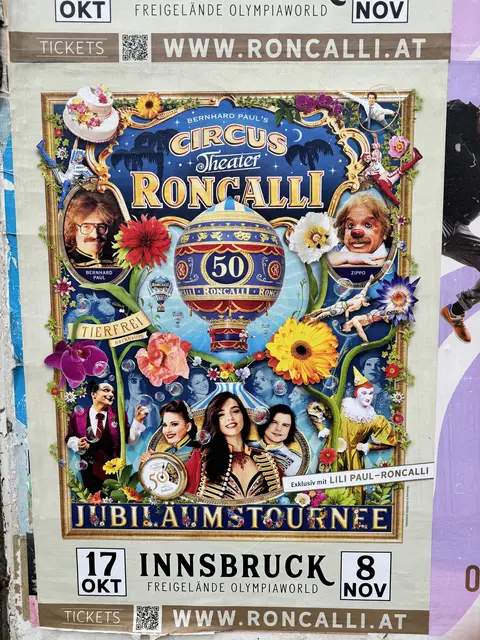 Das aktuelle Plakat  - Circus Roncalli für Innsbruck | Foto: Herbert Waltl
