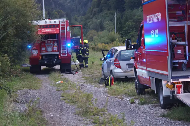 Florianis bei der Übung. | Foto: Freiwillige Feuerwehr Frießnitz-Rosenbach