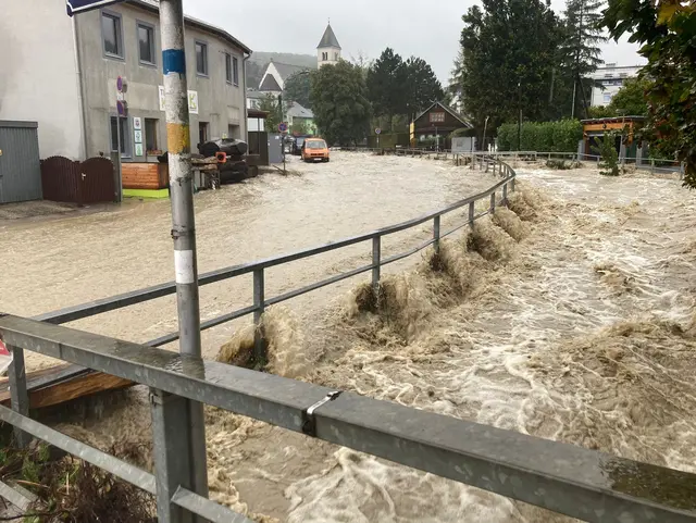 Am 22. September steht im Feuerwehrhaus Weidlingbach das Thema Starkregenereignisse im Mittelpunkt. Das Bild stammt von September 2024. | Foto: Stadt Klosterneuburg / Lutz