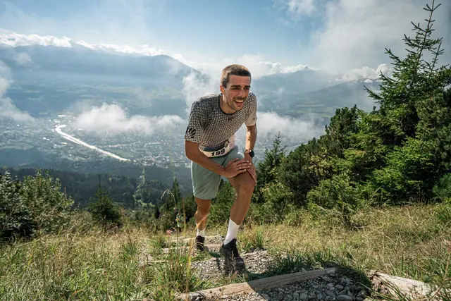 Mathias Gwechenberger, der neue Nordkettenkaiser kurz vor dem Ziel. | Foto: Joshua Gutwald