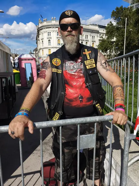 Auch das ist ein Christ: Ein Mitglied der "Ambassadords for Christ – Motorcycle Ministry" aus dem deutschen Sachsen. | Foto: Mathias Kautzky/MeinBezirk