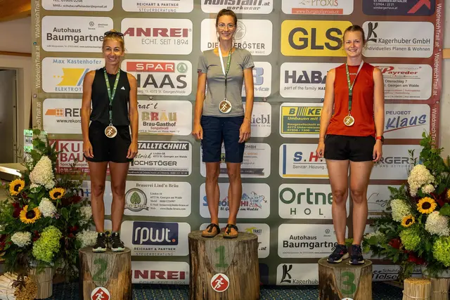 2. Waldreichtrail in St. Georgen am Walde. Waldreichlight (7 km) Damen: 1. Kerstin Kastenhofer,(49:04,3 Min.), 2. Barbara Grabmann, (50:45,3 Min.),3. Katrin Holzer, (52:03,0 Min.).  | Foto: Manfred Buchberger