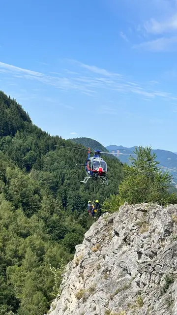 Spektakulär: Die Einsätze mit dem Hubschrauber. | Foto: AEG NÖ Süd