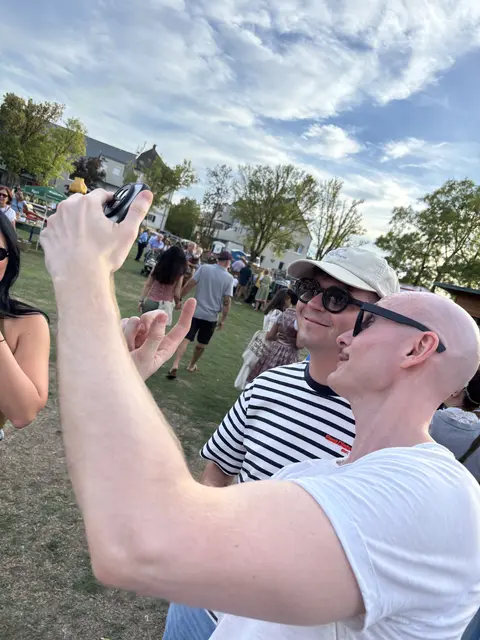 Auch der Ruster Kabarettist Michael Steiger ließ sich das Fest nicht entgehen | Foto: MeinBezirk