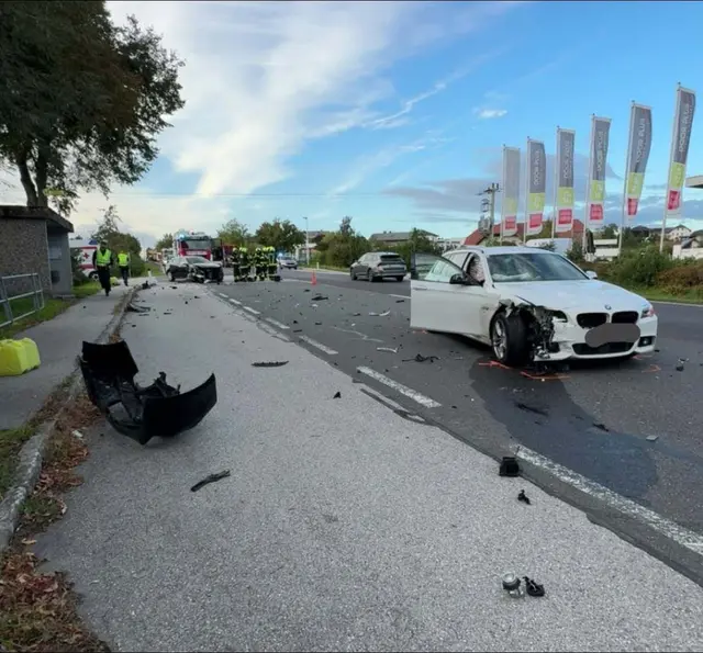 Der Unfall ereignete sich gestern Abend auf der B127. | Foto: FF St. Martin