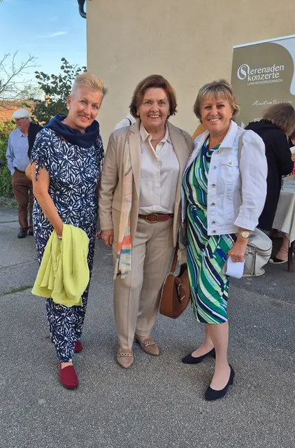 Hildegard Koternitz, Irene Linsbauer, Renate Gnauer (Konzertgäste) | Foto: Serenadenkonzerte Niederösterreich