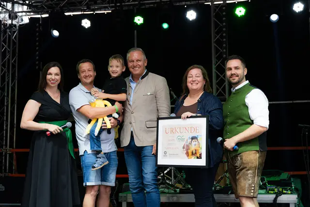 Der kleine Simon war der große Star an diesem Abend. | Foto: Silvan Tatzer