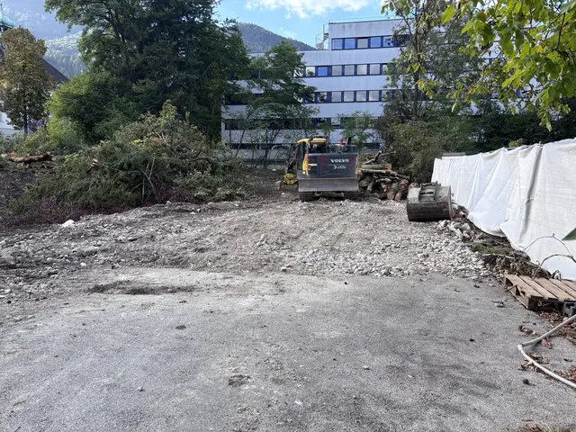 So sieht das Grundstück nach dem Abriss und der Baumfällung aus.  | Foto: Barbara Fluckinger