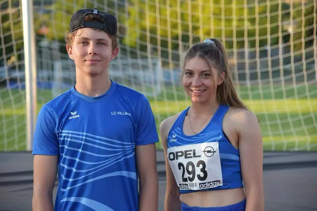 Leonhard Kofler und Viola Fischer gewannen das Hochsprungmeeting
