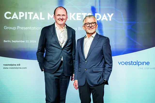 Gerald Mayer, CFO der voestalpine AG und Herbert Eibensteiner, CEO der voestalpine AG, blicken optimistisch in die Zukunft. | Foto: voestalpine