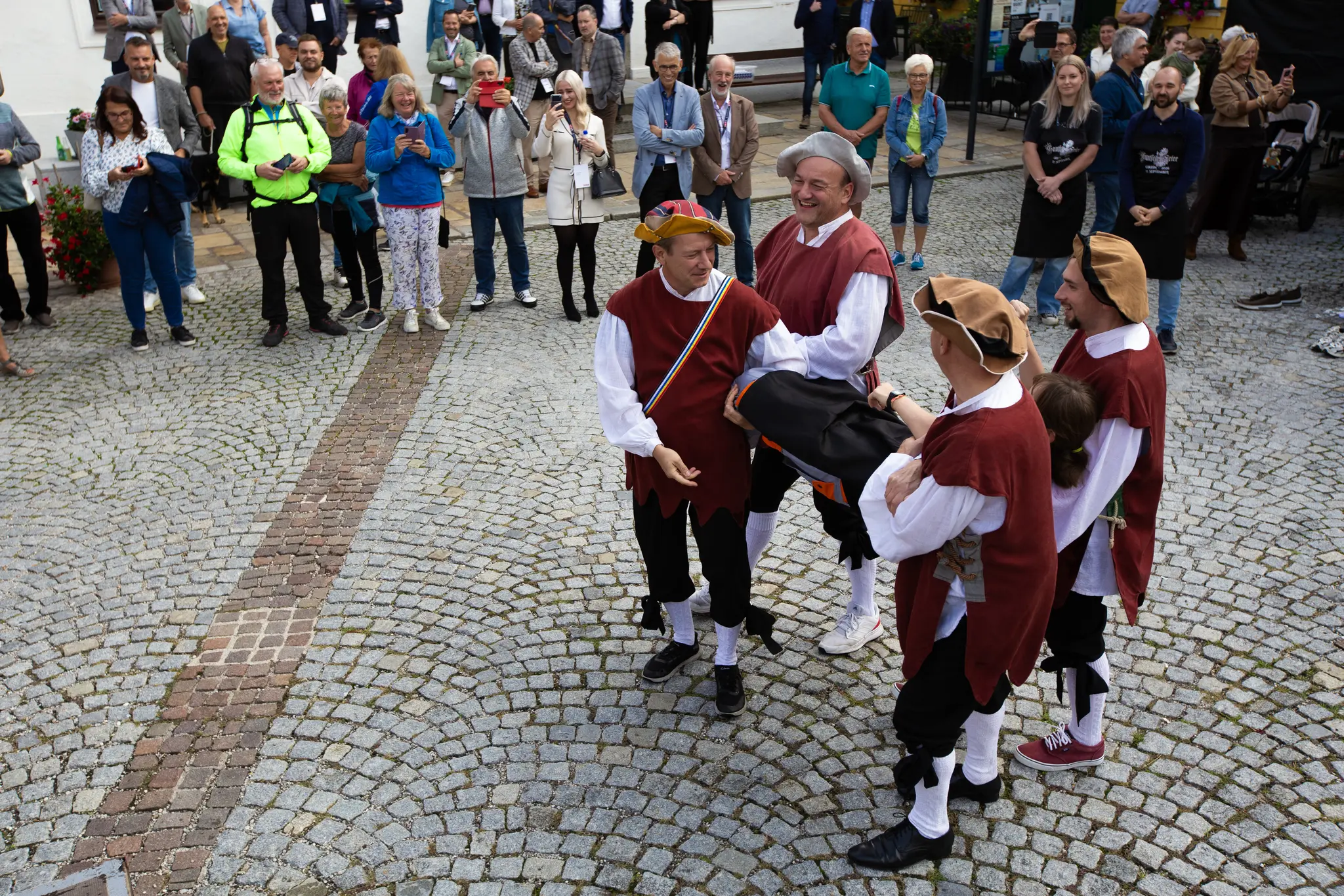 Celebration in the town square: Six apprentices were ceremonially ...
